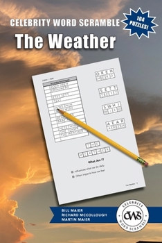 Paperback Celebrity Word Scramble The Weather Book