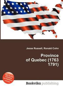 Paperback Province of Quebec (1763 1791) Book
