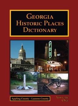 Hardcover Georgia Historic Places Dictionary Book