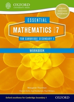 Paperback Essential Mathematics for Cambridge Secondary 1 Stage 7 Work Book