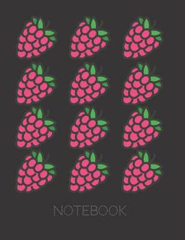 Paperback Notebook: Large Notebook With Raspberry Cover. College Ruled With 120 Pages Book