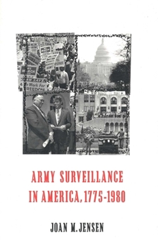 Hardcover Army Surveillance in America, 1775-1980 Book