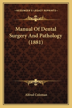 Manual Of Dental Surgery And Pathology