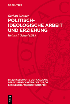 Hardcover Politisch-ideologische Arbeit und Erziehung [German] Book