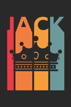 Jack: Vintage Custom Personalized Lined Name Notebook, Diary, Journal - Retro Birthday, Christmas Gifts for Son, Nephew, Brother, Dad, Father: Medium ... Diary, 110 page, Lined, 6x9 (15.2 x 22.9 cm)