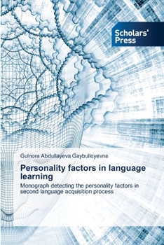 Paperback Personality factors in language learning Book