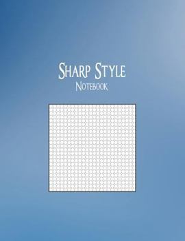 Paperback Sharp Style Notebook: 1/6" Octagonal Graph Ruling, 128 Pages Book