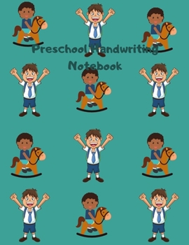 Preschool Handwriting Notebook: Boy Primary School Practice Paper