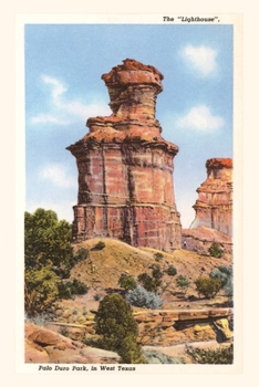 Paperback Vintage Journal The Lighthouse Rock, Palo Duro Park, Texas Book