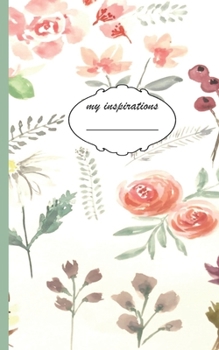 My Inspiration: Your pretty little notebook • Tina Flower Collection • 50 Pages Dot grid paper