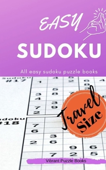 Paperback Easy SUDOKU Travel Size: All easy sudoku puzzle books Book