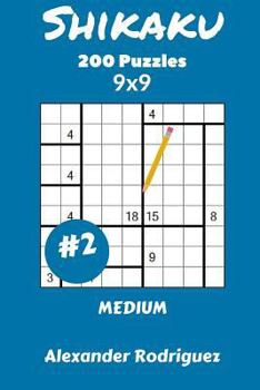 Paperback Shikaku Puzzles 9x9 - Medium 200 vol. 2 Book