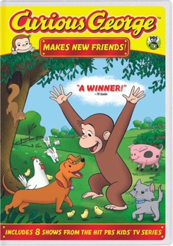 DVD Curious George: Makes New Friends Book