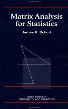 Hardcover Matrix Analyis for Statistics Book