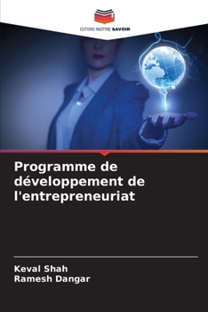 Paperback Programme de développement de l'entrepreneuriat (French Edition) [French] Book
