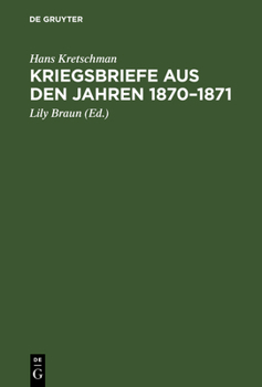 Hardcover Kriegsbriefe aus den Jahren 1870-1871 [German] Book