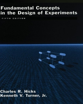 Hardcover Fundamental Concepts in the Design of Experiments Book