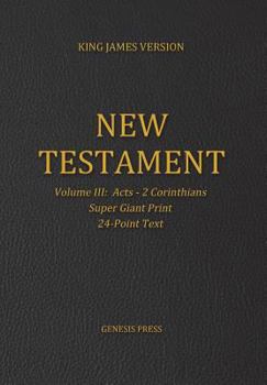 Paperback New Testament, Super Giant Print, Volume III [Large Print] Book