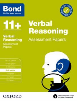 Paperback Bond 11+: Bond 11+ Verbal Reasoning Assessment Papers 8-9 years Book