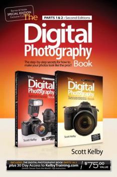 Paperback The Digital Photography Book, Parts 1 and 2 with 1 Month of Access to Kelby Training, B&N Book
