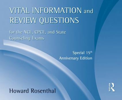 Audio CD Vital Information and Review Questions for the Nce, Cpce, and State Counseling Exams: Special 15th Anniversary Edition Book