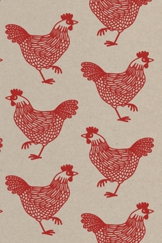 Paperback Notes: A Blank Sheet Music Notebook with Hen Pattern Cover Art Book