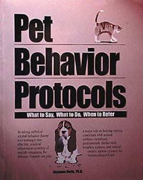 Paperback Pet Behavior Protocols Book