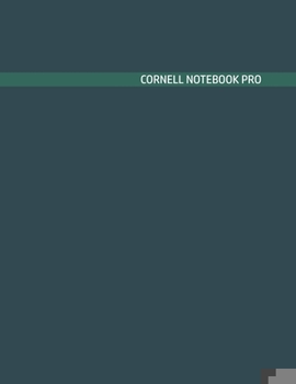 Paperback Cornell Notebook Pro: Large Note Taking System For School And University. College Ruled Pretty Light Notes. Blue Pine Reflection Cover - Tre Book