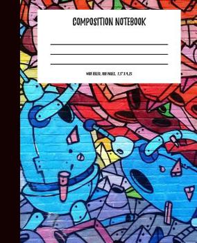 Paperback Composition Notebook: Working Robots Wide Ruled Composition Book