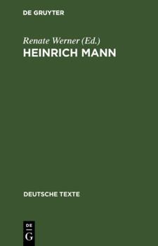 Hardcover Heinrich Mann [German] Book