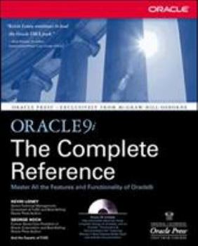Paperback Oracle9i the Complete Reference [With CDROM] Book