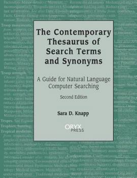 Paperback The Contemporary Thesaurus of Search Terms and Synonyms Book