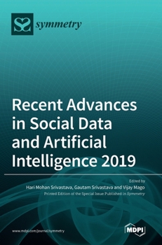 Hardcover Recent Advances in Social Data and Artificial Intelligence 2019 Book