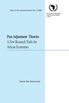 Paperback Post-Adjustment Theories. A Few Research Trails for African Economies Book