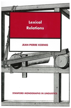 Paperback Lexical Relations Book