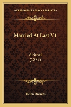 Paperback Married At Last V1: A Novel (1877) Book