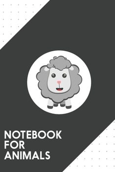 Paperback Notebook for Animals: Dotted Journal with Big eyed kawaii sheep Design - Cool Gift for a friend or family who loves fun presents! - 6x9" - 1 Book