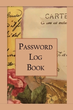 Paperback Password Log Book: Internet / Web Site Username and Password Keeper / Directory . Online Alphabetical Organizer Journal & Notebook. Large Book