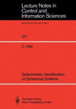 Paperback Deterministic Identification of Dynamical Systems Book
