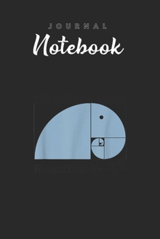 Journal Notebook: Fibonaccis Nature Spitural Blank Pages Rule Lined Journal Notebook with Black Cover Size 6in x 9in  x120 Pages for Kids or Men and Women to Write in