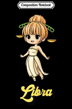 Composition Notebook: Womens Anime Manga Girl Zodiac Horoscope Libra  Journal/Notebook Blank Lined Ruled 6x9 100 Pages