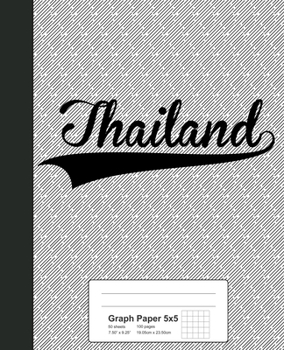 Paperback Graph Paper 5x5: THAILAND Notebook Book