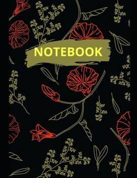 Paperback Notebook: Lined Notebook Journal - flowers Watercolor - 120 Pages - Large (8.5 x 11 inches) Book