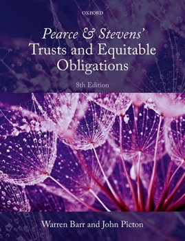 Paperback Pearce & Stevens' Trusts and Equitable Obligations Book