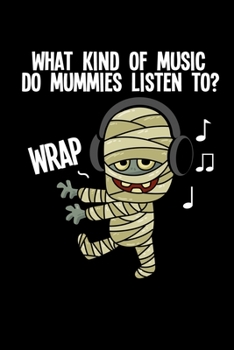 Paperback Notebook: Halloween Mummy Costume Pun Gift 120 Pages, 6X9 Inches, Dot Grid Book