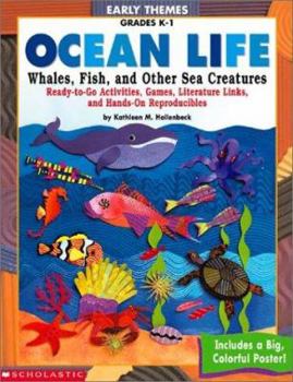 Paperback Ocean Life: Whales, Fish, and Other Sea Creatures [With Poster] Book