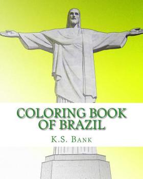 Paperback Coloring Book of Brazil. Book