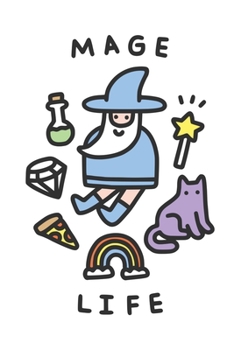 Magic life: papa and cat and pizza it magic a life: Lined Notebook, Diary / Journal Gift, 120 Pages, 6x9, Soft cover, Matte Finish