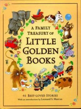 Hardcover A Family Treasury of Little Golden Books [With Ribbon] Book