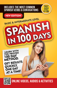 Paperback Spanish in 100 Days Book